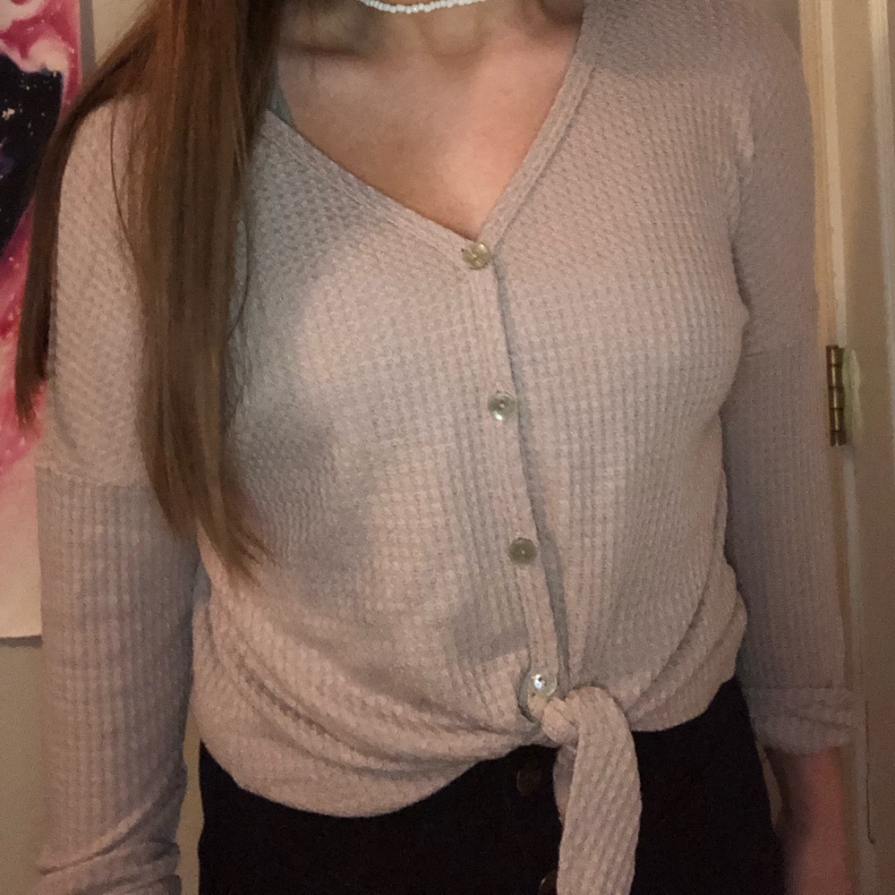 purple sweater